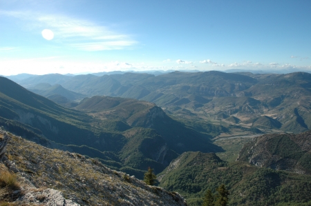 Vallée du Jabron depuis la montagne de Lure